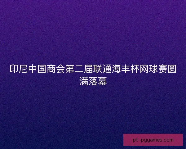 印尼中国商会第二届联通海丰杯网球赛圆满落幕